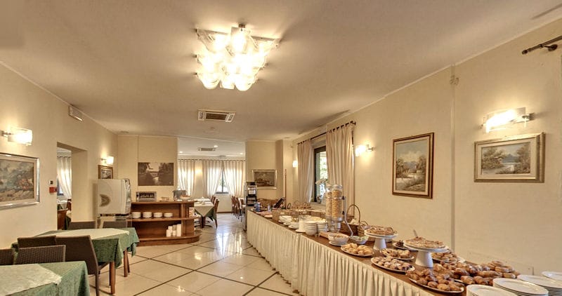 Hotel Villa Ombrosa virtual tour buffet